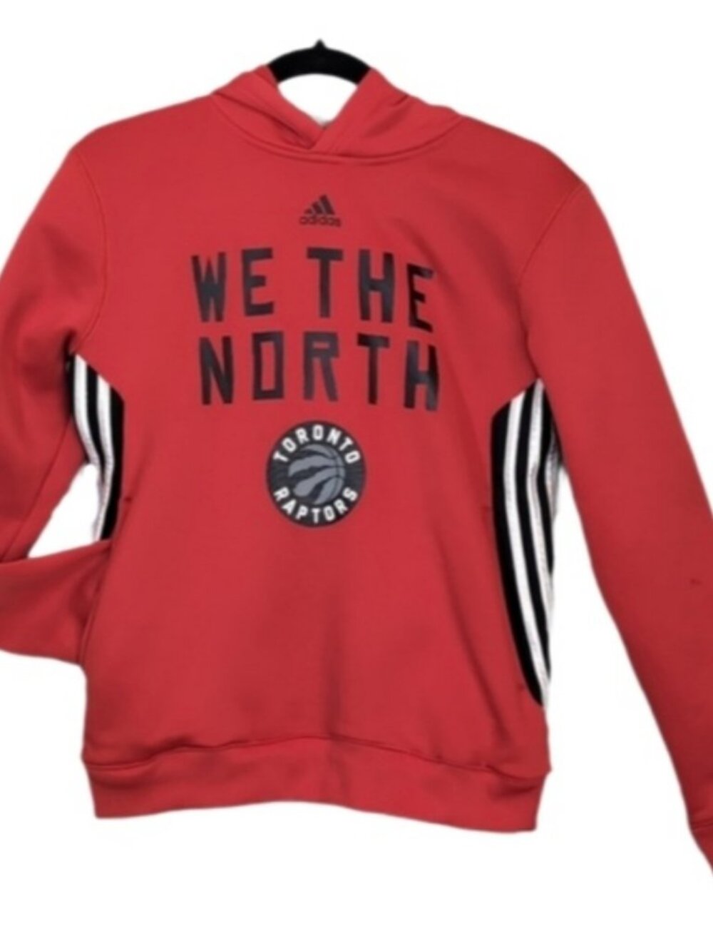 💠Adidas Toronto Raptors Hoodie Sweatshirt We The North Boys Large 14 16 Red